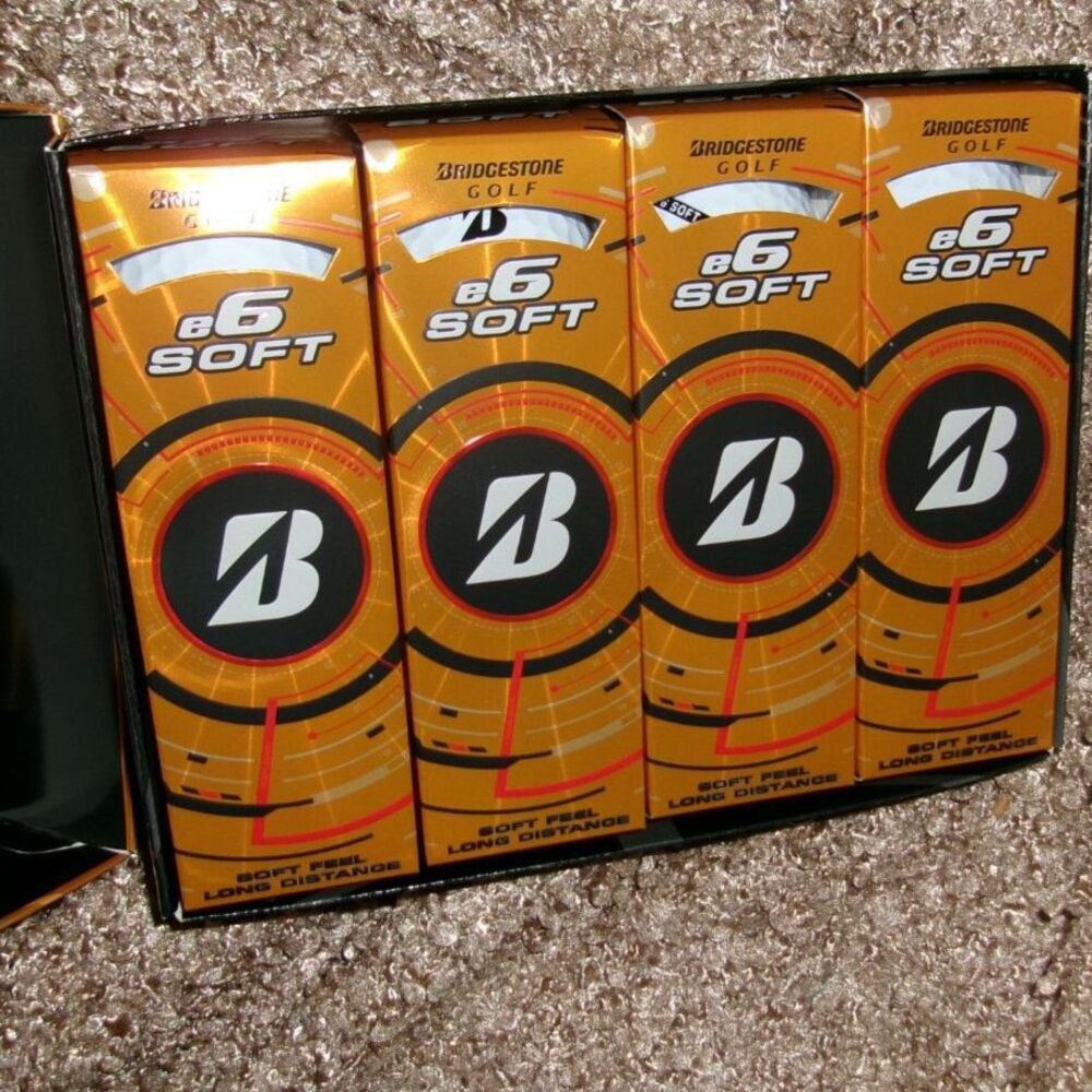 12pk Bridgestone e6 White Golf Balls Long Distance Soft Feel 2025 Brand New